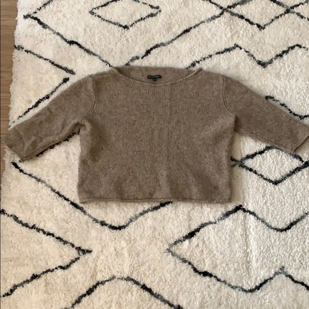 Beige cropped sweater